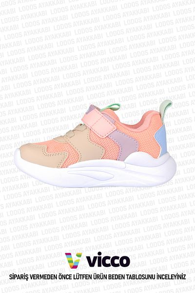 Vicco Birdy Model Baby Girl and Child Light Powder Sports Shoes