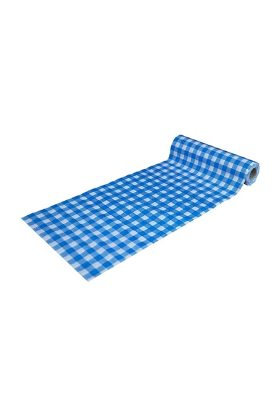 Pratikser Tek Kullanımlık Masa Örtüsü Mavi - 120x150cm - 10Ad/Rulo - Koli