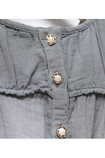 Ufuk Çizgisi KIZ 3-5 YAŞ FIRFIRLI MÜSLİN RENKLİ ELBİSE