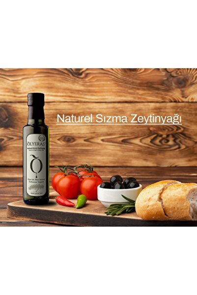 OLYERAS Naturel Sızma Zeytinyağı 100 ml Yoğun Ve Meyvemsi Tadın %100 Doğal Le...