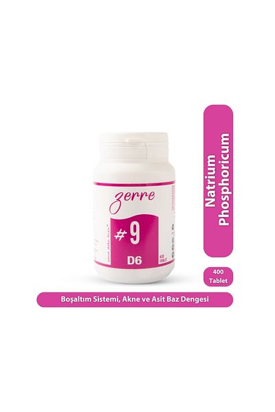 Avogadro Homeopati Schüssler Zerre Tissue Salt -#9 400 Tablets