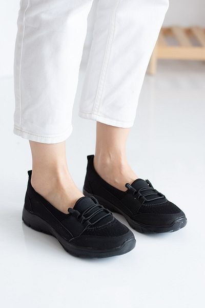 İmerShoes Black - Women's Ballerina Flats Easy to Wear Breathable Lightweight Comfortable Sole Flexible Daily Sports Shoes 041