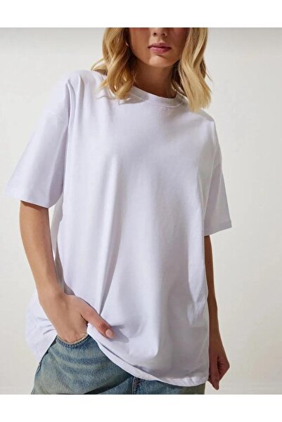 Pupa White Crew Neck Oversize T-shirt