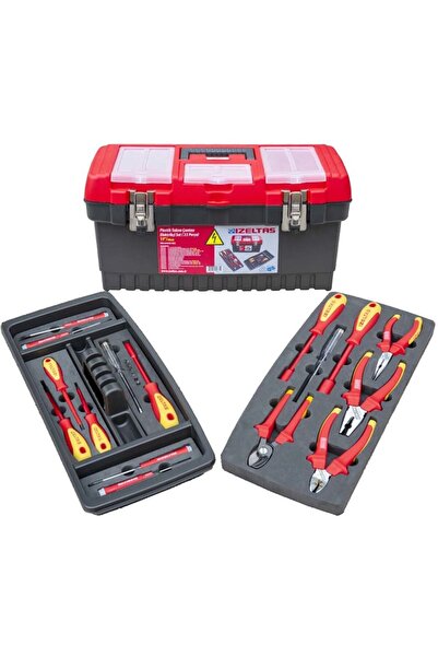 İzeltaş İzeltaş 8440 Plastik Takım Çantası Elektrikçi Set 23 Parça (DOLU) 19'' 480x267x242