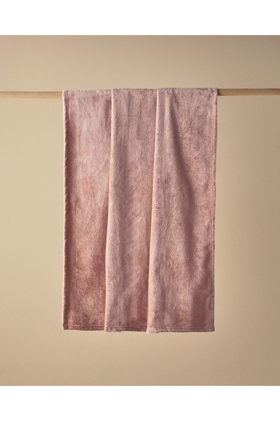 English Home Gleamy Varak Baskılı Super Soft Tv Battaniyesi Pembe