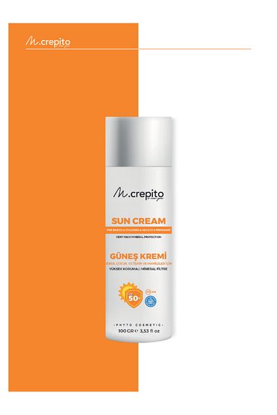 Mcrepito New Generation Mineral Filter Herbal Sunscreen 100 g (Baby & Child & Adult & Pregnant)