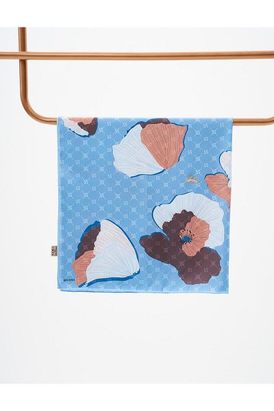 Kayra Κασκόλ με μοτίβο Ice Blue Monogram