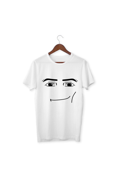 ALPŞAN TİCARET Tricou Roblox Face Man Tricou alb unisex Tricou Roblox
