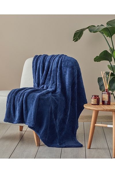 English Home Pătură TV Cozy Wellsoft 120x170 Cm Albastru Noapte