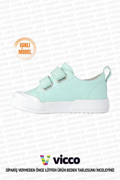Vicco Luffy Model Lighted Unisex Baby And Kids Mint Green Sports Shoes