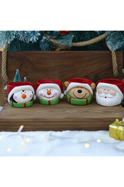 ÇAĞATÖLYE YILBAŞI YENİYIL KARDANADAM NOEL BABA GEYİK PENGUEN SAKSI MUMLUK