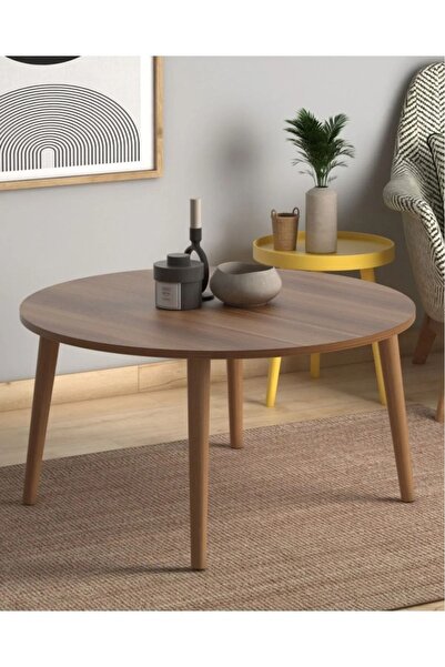 FAYMEND 70cm Yuvarlak Orta Sehpa Ceviz