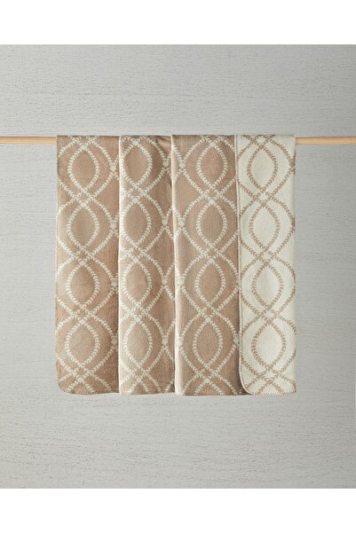 English Home William Beige Single Cotton Blanket - 150X200