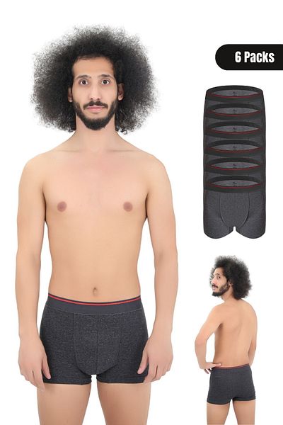 CENNETOĞLU Men's 6 Pieces Lycra Boxers Special Packaged Package