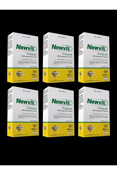 Rcfarma Newvit Probiotic 30 Capsules X 6 Boxes