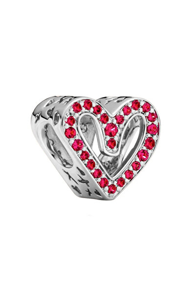 Fubena سحر قلب بتفاصيل حجر أحمر