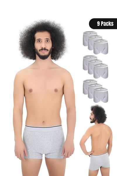 CENNETOĞLU Men's 9 Pieces Lycra Boxers Special Packaged Package