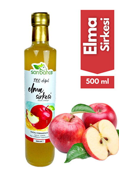 Sarıbahçe Elma Sirkesi 500 ml - Organik Doğal Fermente