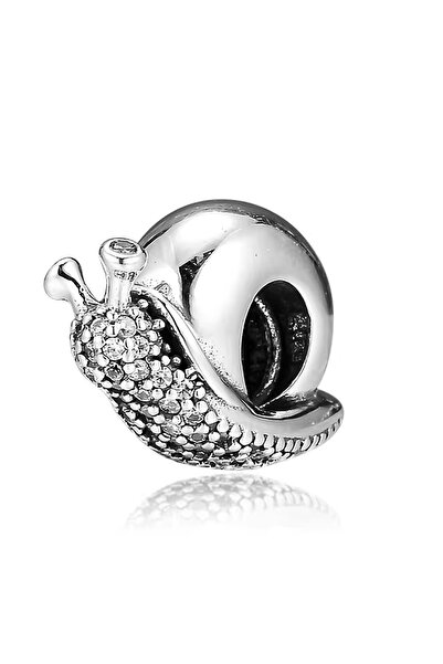 Fubena Snail Silver Charm