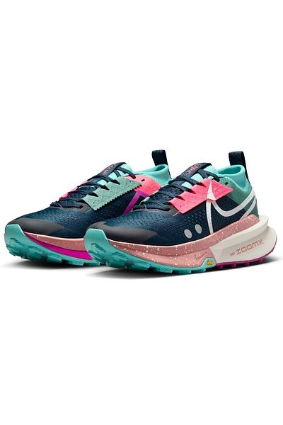 Nike Women's Zoomx Zegama Trail 2 Blue Running Shoes Fd5191-400 - Blue - 37.5
