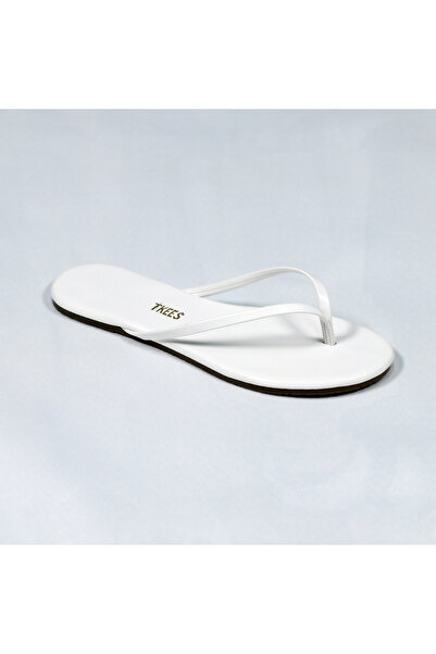 Tkees Жіночі білі стильні повсякденні шльопанці