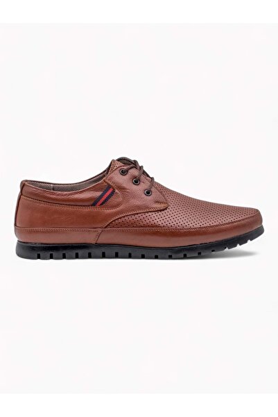 ZAC SHOES ZAÇ 2070 حذاء رجالي بفتحات جلدية وأربطة