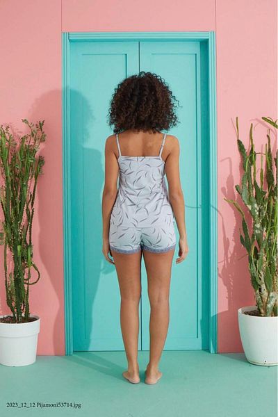 Pemilo Costum Pantaloni scurti 2780-30 Rope Strap damă GRI