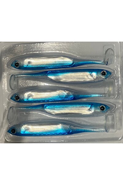 RYUJI RİYUJİ REAL FİSH SİLİKON BALIK YEMİ OKYANUS MAVİSİ RENK 8 CM KÜÇÜK BOY