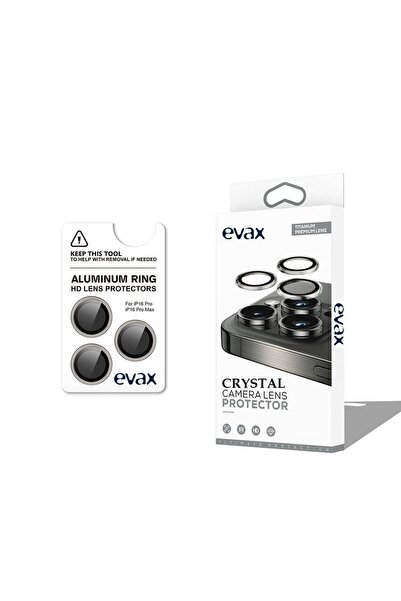Evax Armor Lens - iPhone 16 Pro Max/16 Pro Compatible, Natural Titanium Camera Protector