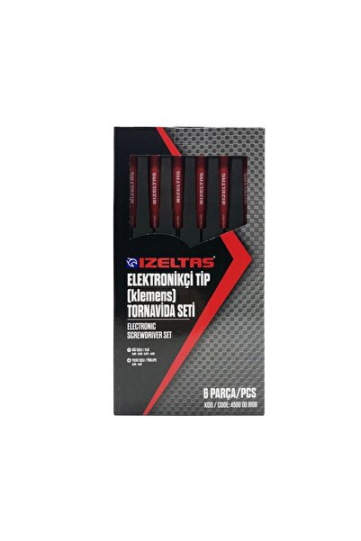 İzeltaş İzeltaş 4500008106 Elektronikçi Tip Klemens Tornavida Seti 6 Parça