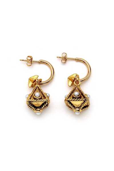 Mon Reve Satya Inci Charm Iğneli Küpe