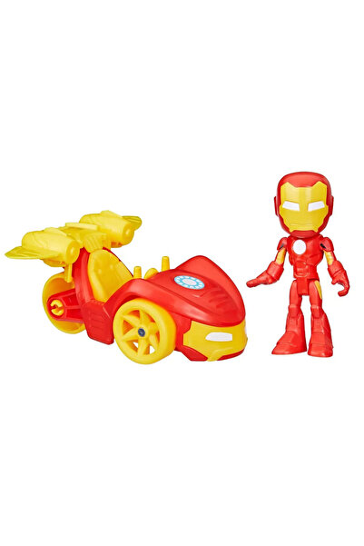 Hasbro Spidey and his Amazing Friends Araç ve Figür F7458 - Iron Man