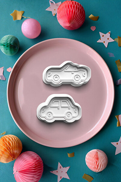 Kirpilab مجموعة أدوات تشكيل العجين لقطع البسكويت مكونة من قطعتين للسيارة الري...