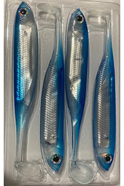 RYUJI REAL FİSH SİLİKON BALIK YEMİ OKYANUS MAVİSİ RENK 10 CM BÜYÜK BOY