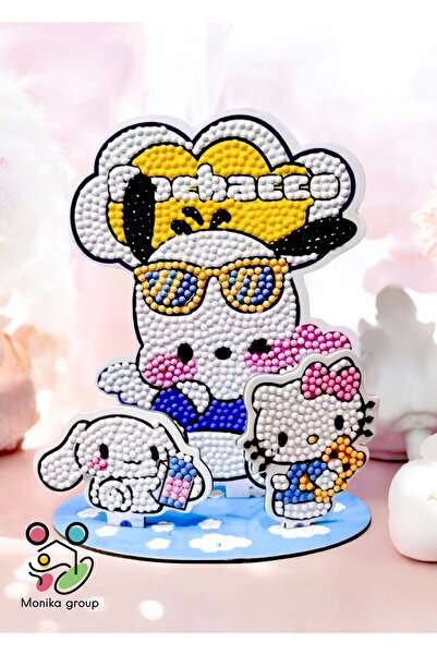 SANRIO Pochacco Elmas Boyama Standlı 3'lü Seti
