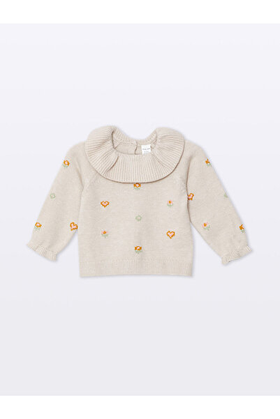 LC Waikiki Mixed Doll Collar Patterned Baby Girl Blouse and Leggings 2-Piece