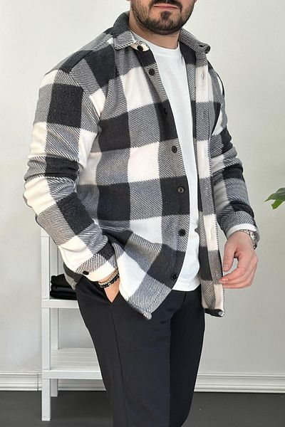 Edwox Μαύρο Slim Fit Ανδρικό πουλόβερ Fleece - Edw227