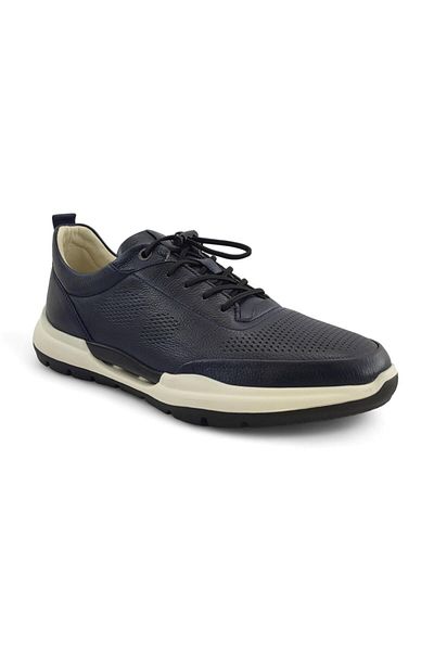 Libero 5225 Daily Casual Men's Leather Shoes-Navy Blue