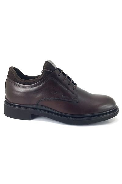 Libero 3456 Heeled Rubber Sole Men's Shoes-Brown