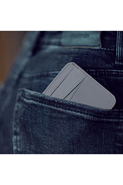 gio&mi Сірий Борис Карт-партеньєр з натуральної шкіри