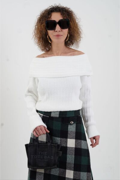 Zelish My Sister Green Plaid Bell Skirt