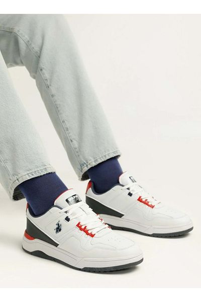 U.S. Polo Assn. Η.Π.Α. Polo Assn. Athena Sneaker Ανδρικά Αθλητικά Παπούτσια ΛΕΥΚΟ