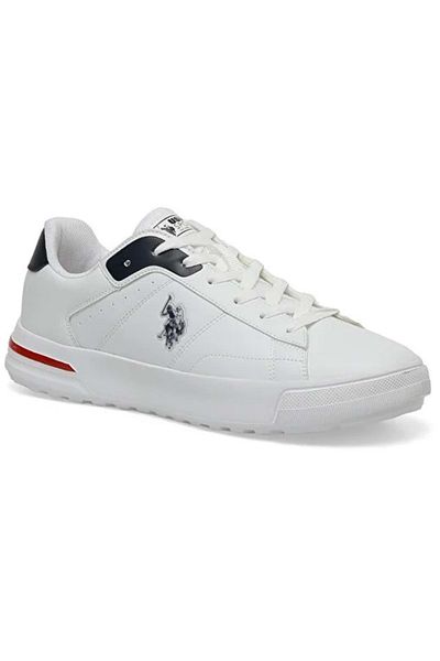 U.S. Polo Assn. ΒΑΣΗ. Ανδρικά αθλητικά παπούτσια Polo Assn Mango - ΛΕΥΚΟ