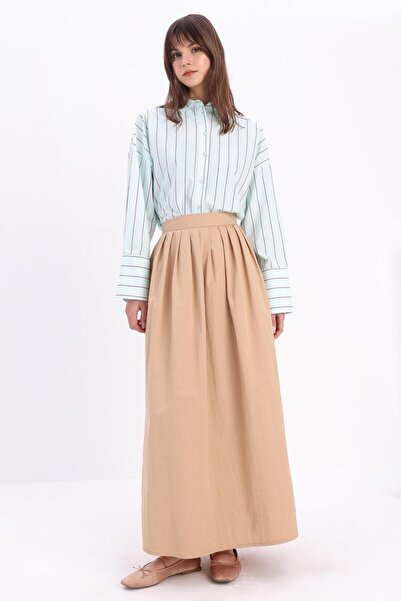 ALLDAY 25db62062al0 تنورة نسائية بطيات Ss