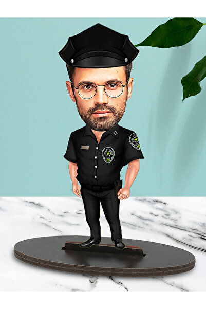 Fotomcity Kişiye Özel Fotoğraflı Güvenlik Tasarımlı Karikatür Biblo