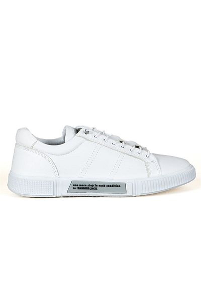 Hammer Jack Basel Hammerjack Genuine Leather Men's Casual Shoes-white
