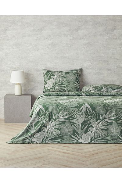 English Home Green Single Rainforest Cotton Bedding Set
