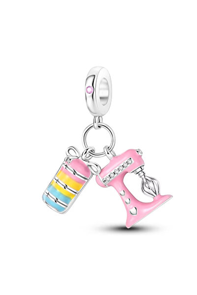 Fubena Mikser Ve Kek Seti Sallantılı Gümüş Charm