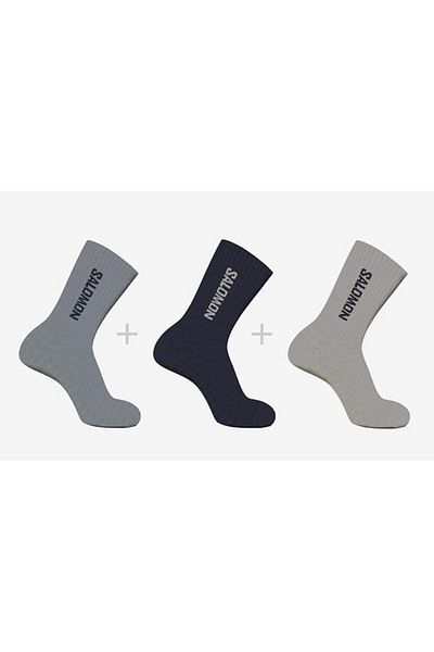 Salomon Everyday Crew 3 Pack 3 τεμάχια-τμχ Unisex Κάλτσες Μπλε-γκρι-σκούρο μπλε