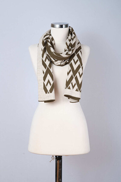 Sebir Moda Πλεκτό κασκόλ με σχέδιο V